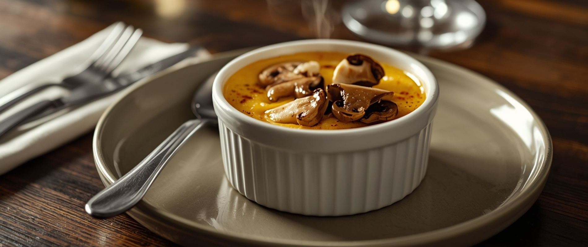 Escondidinho de Shiitake com Creme de Mandioquinha